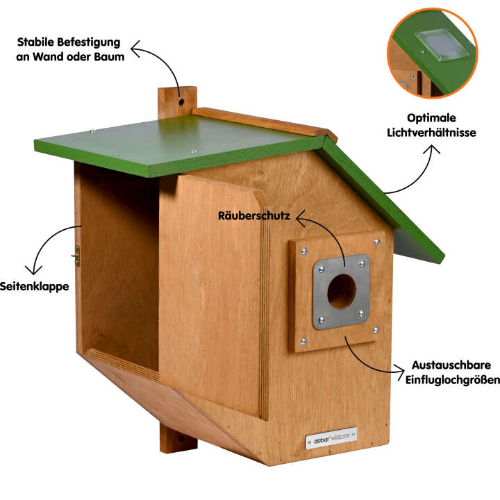 dobar Großer Nistkasten Flachdach Brunhilde